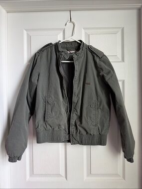 Levi's Olive Green Utility Jacket with Chain Detail